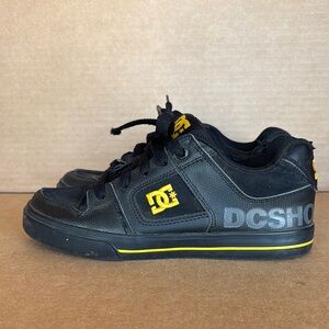 DC Kids Black and Yellow Sneakers